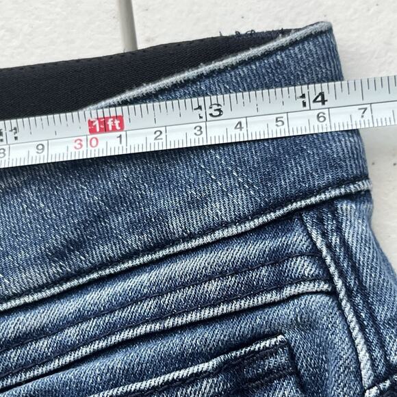 Democracy Womens Ab Technology Medium Wash Denim Raw Hem Skinny Jeans Size 6‎ - Picture 11 of 13
